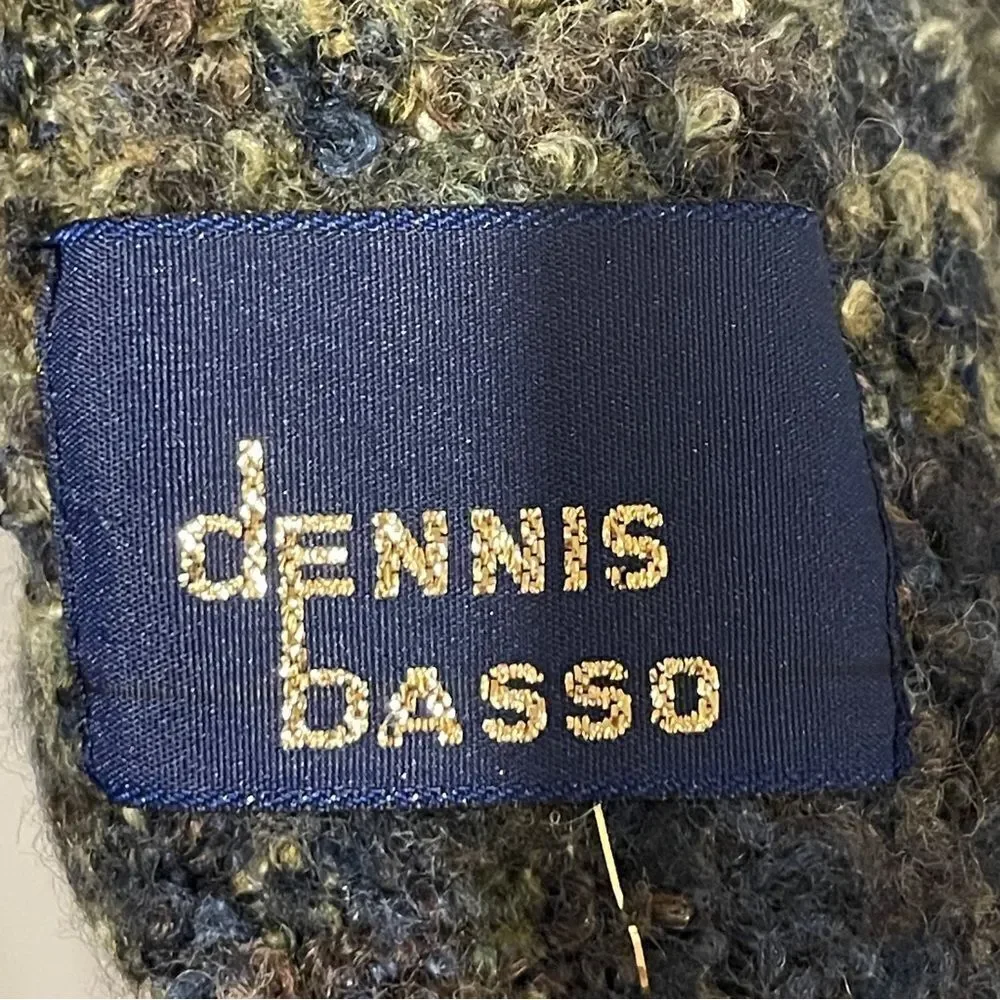Dennis Basso Wool Ombre Gold Yellow Gray Scarf